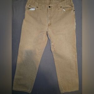 Dickies Vintage Duck Canvas Carpenter Work Pants Tan 38x32